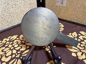 Amazon.co.jp: 古鏡 和鏡 銅鏡 天下一藤原家重、光長2枚 木製共